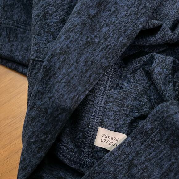 Outdoor Voices Hoodie Soft Cloud Knit Navy Thumb Holes Kangaroo Pocket Popover - Picture 11 of 13